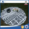 China supplier Hot sale custom printed cotton promotional round beach towel with cool tassel